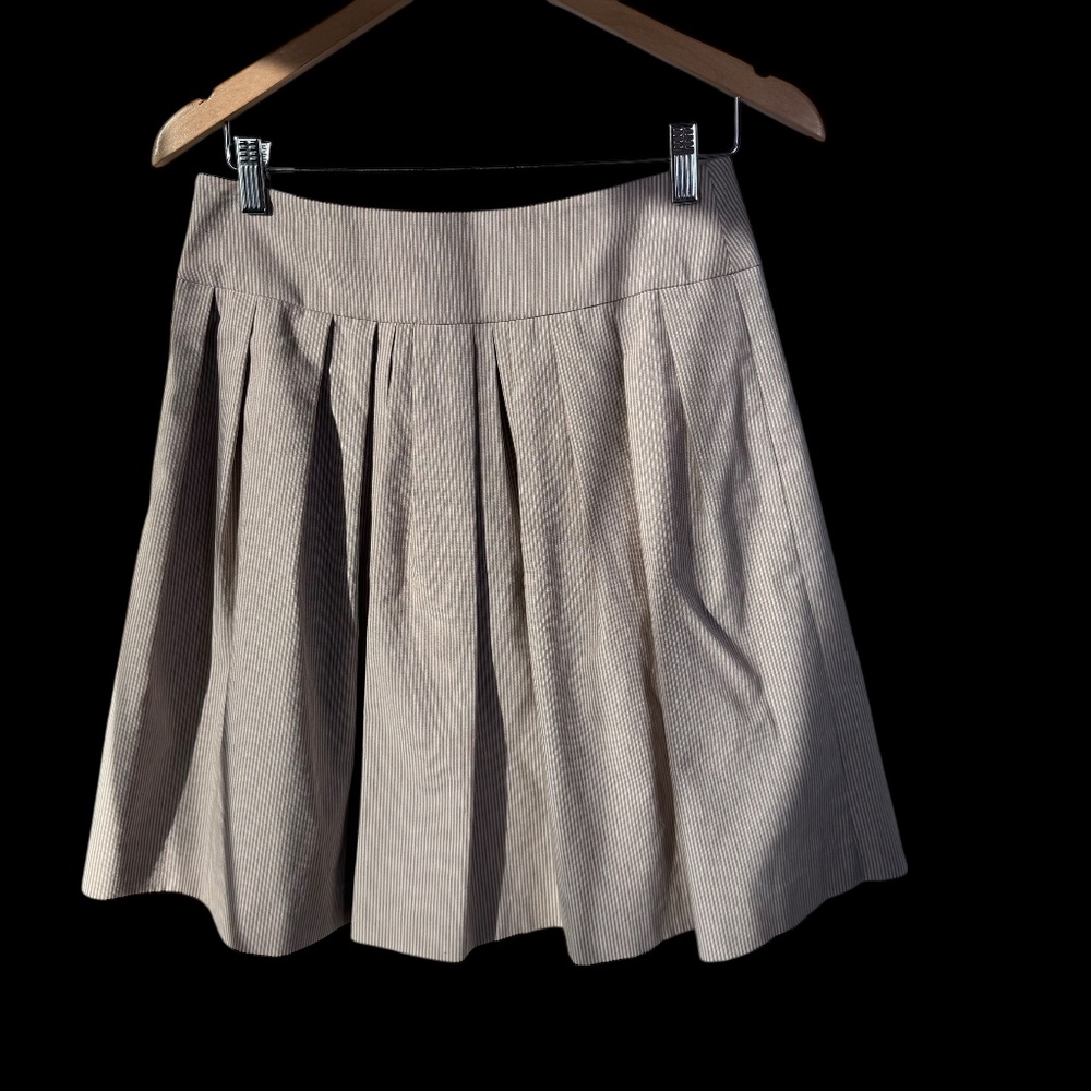 Gorsuch‎ Pleated Striped Cotton Blend Skirt Sz 4